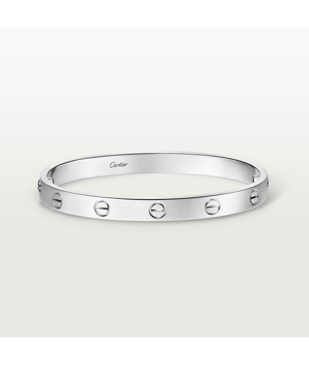 CARTIER Серебряный браслет из белого золота, фото 4