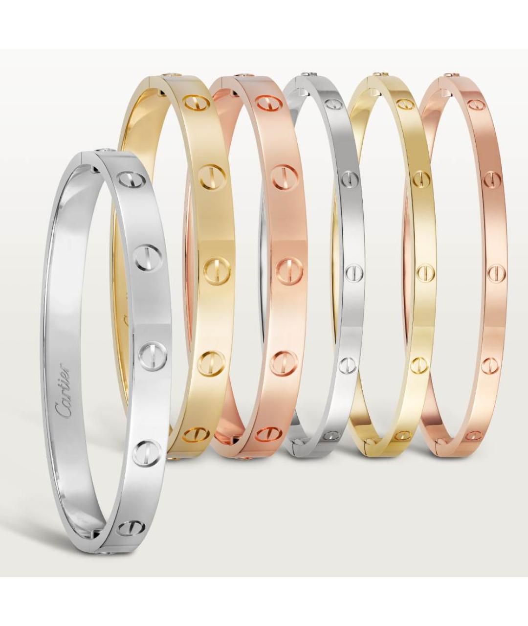 CARTIER Серебряный браслет из белого золота, фото 3