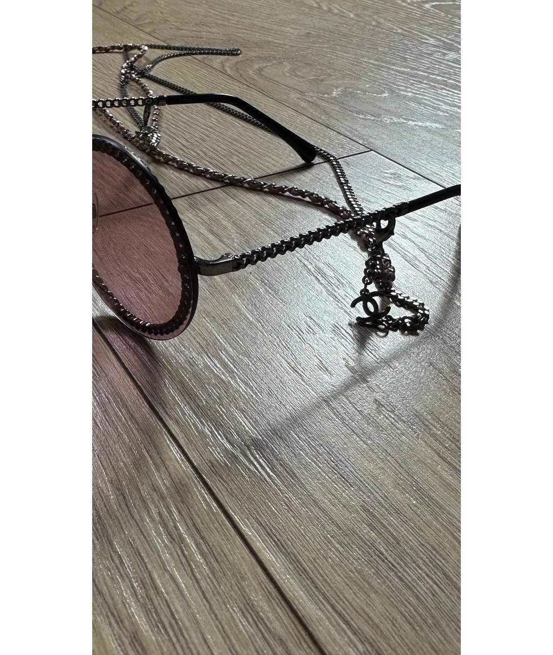 CHANEL Бордовые солнцезащитные очки, фото 3