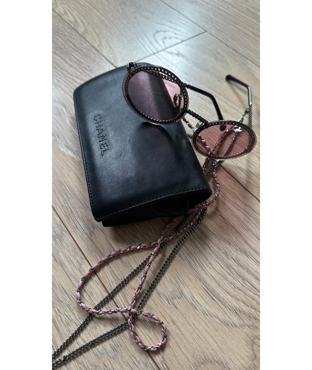CHANEL Бордовые солнцезащитные очки, фото 5