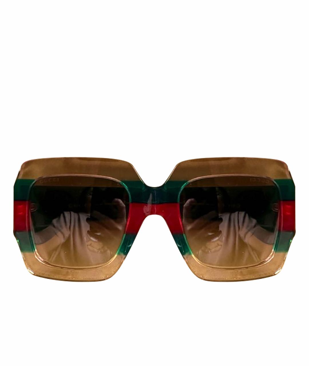 GUCCI Зеленые солнцезащитные очки, фото 1