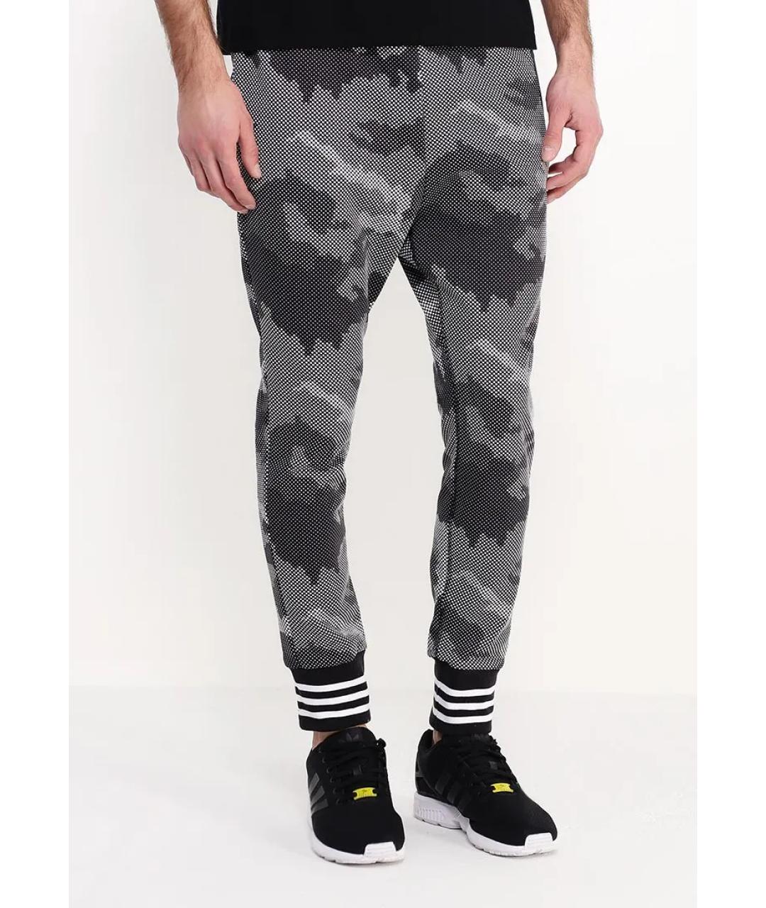 ADIDAS Серый хлопковый спортивный костюм, фото 3