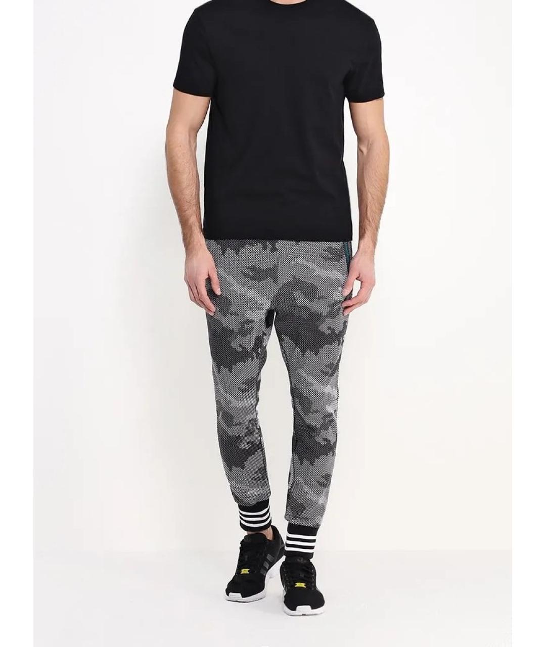 ADIDAS Серый хлопковый спортивный костюм, фото 2
