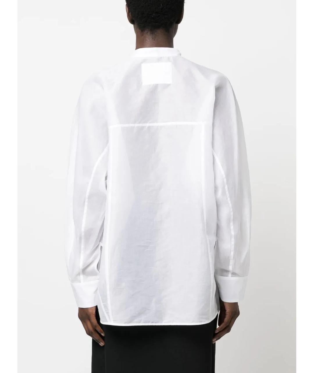 JIL SANDER Белая хлопковая рубашка, фото 2