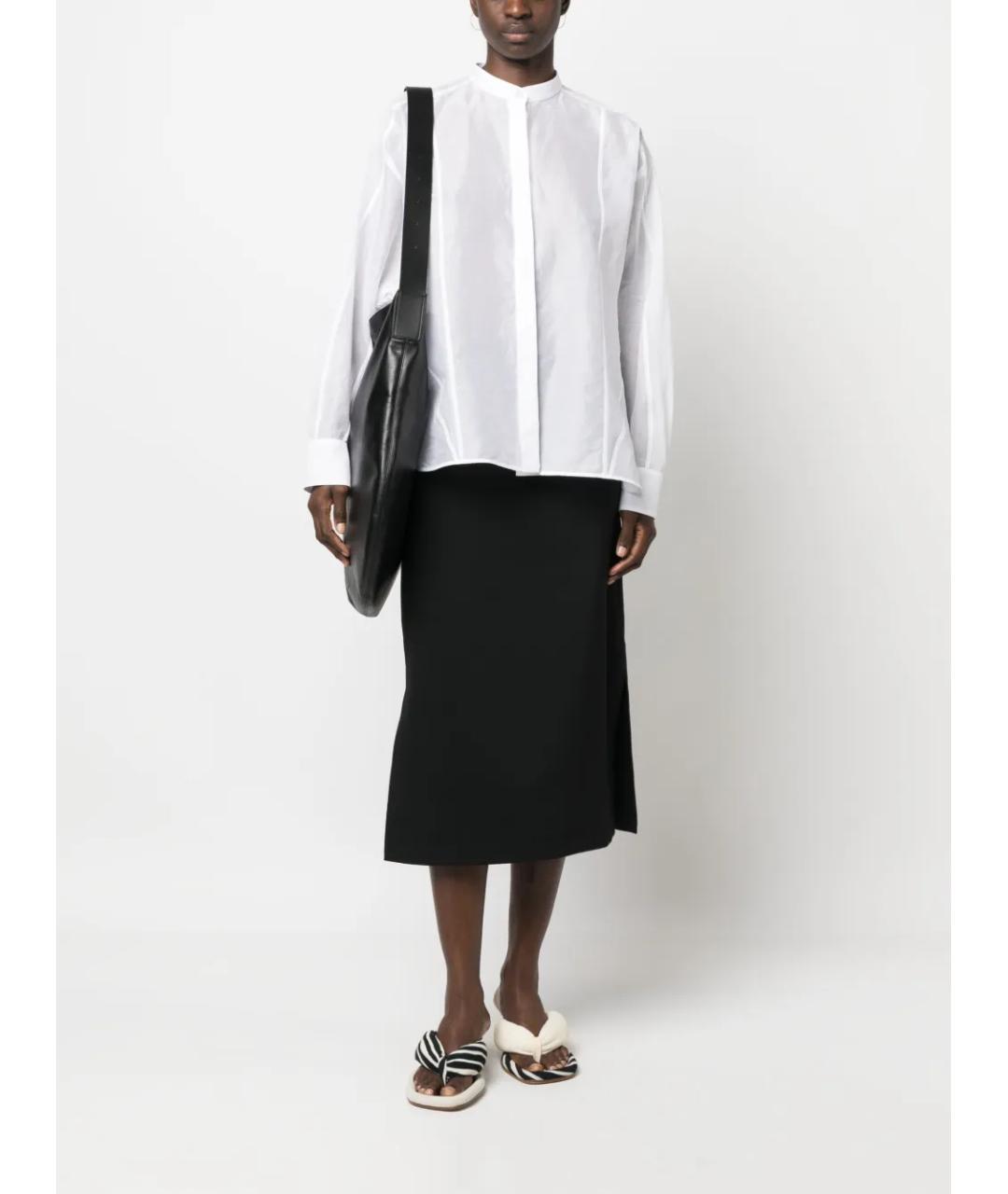 JIL SANDER Белая хлопковая рубашка, фото 10