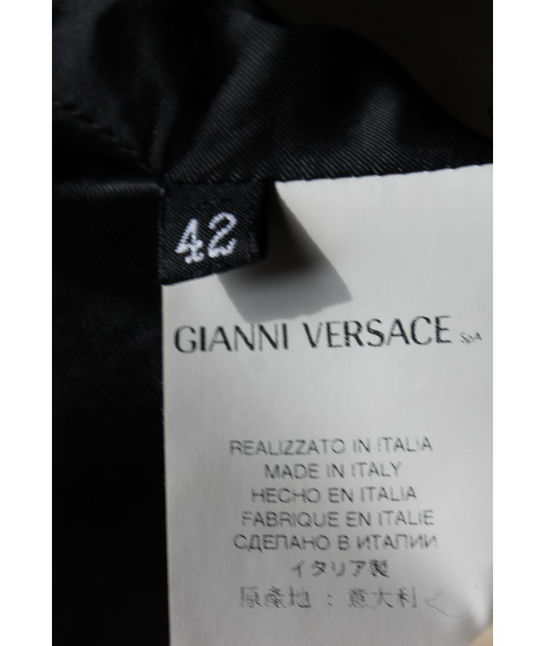 VERSACE Коричневая юбка миди, фото 4