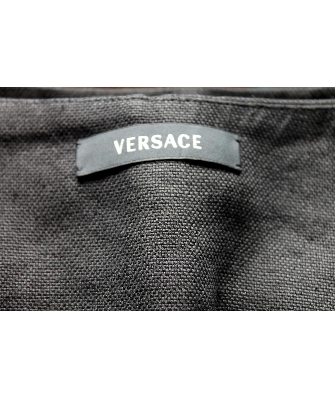 VERSACE Коричневая юбка миди, фото 3