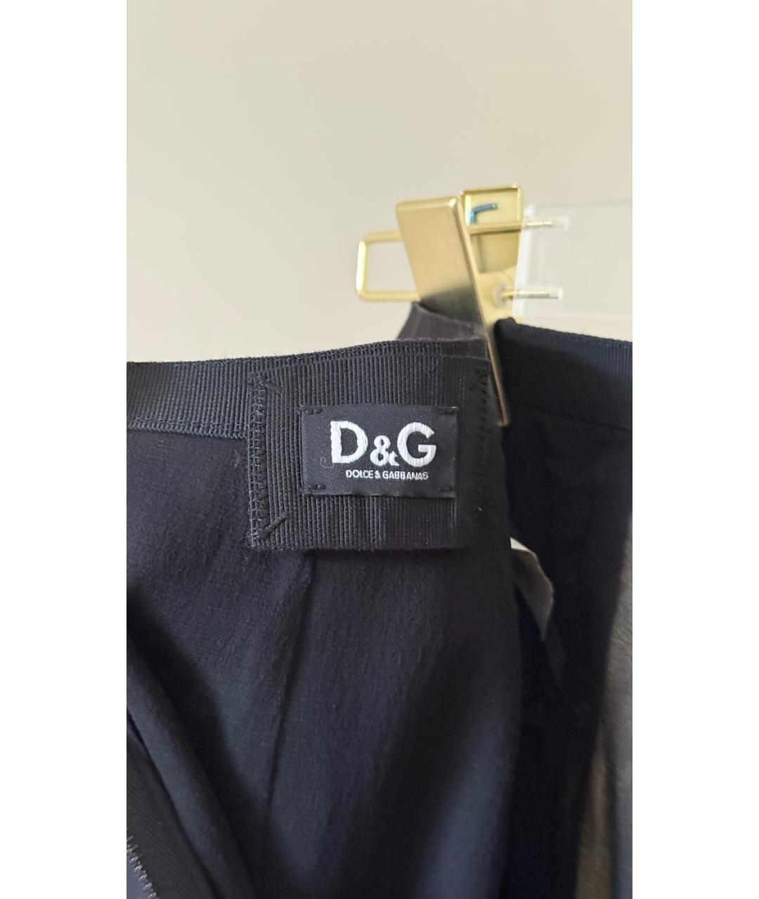 DOLCE&GABBANA Черная юбка миди, фото 6
