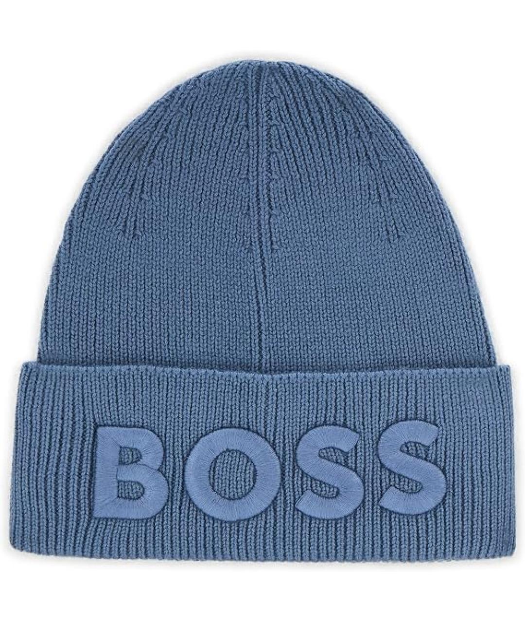 HUGO BOSS Голубая шерстяная шапка, фото 1