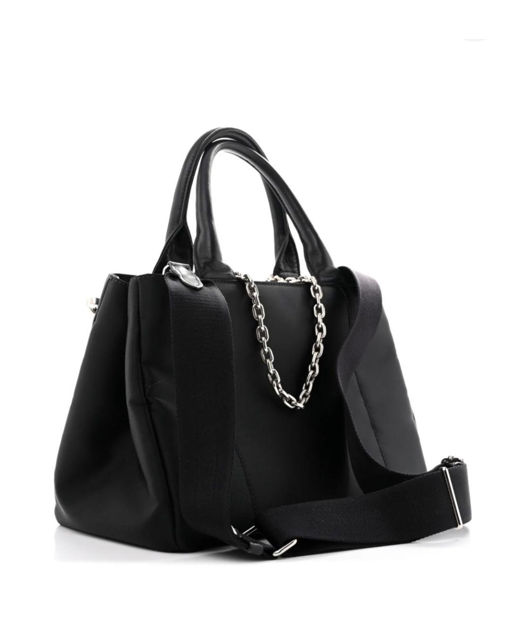 PRADA Черная нейлоновая сумка тоут, фото 2