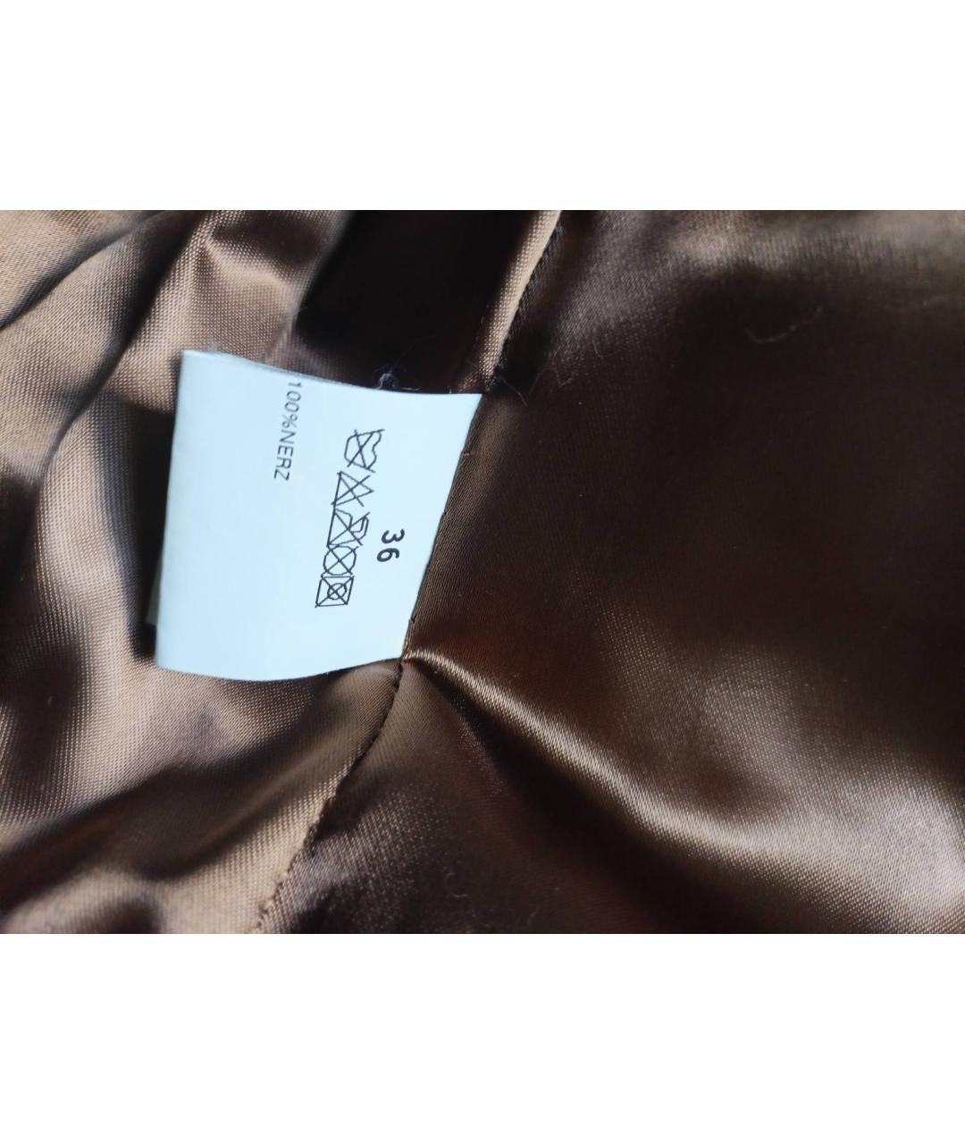 ESCADA Коричневая меховая шуба, фото 6