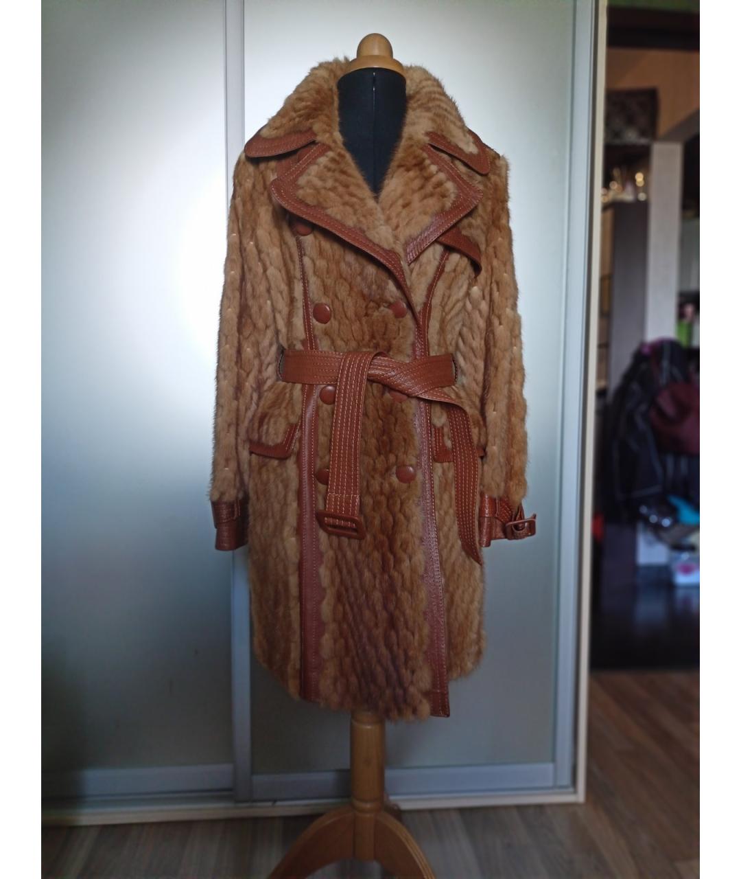 ESCADA Коричневая меховая шуба, фото 9