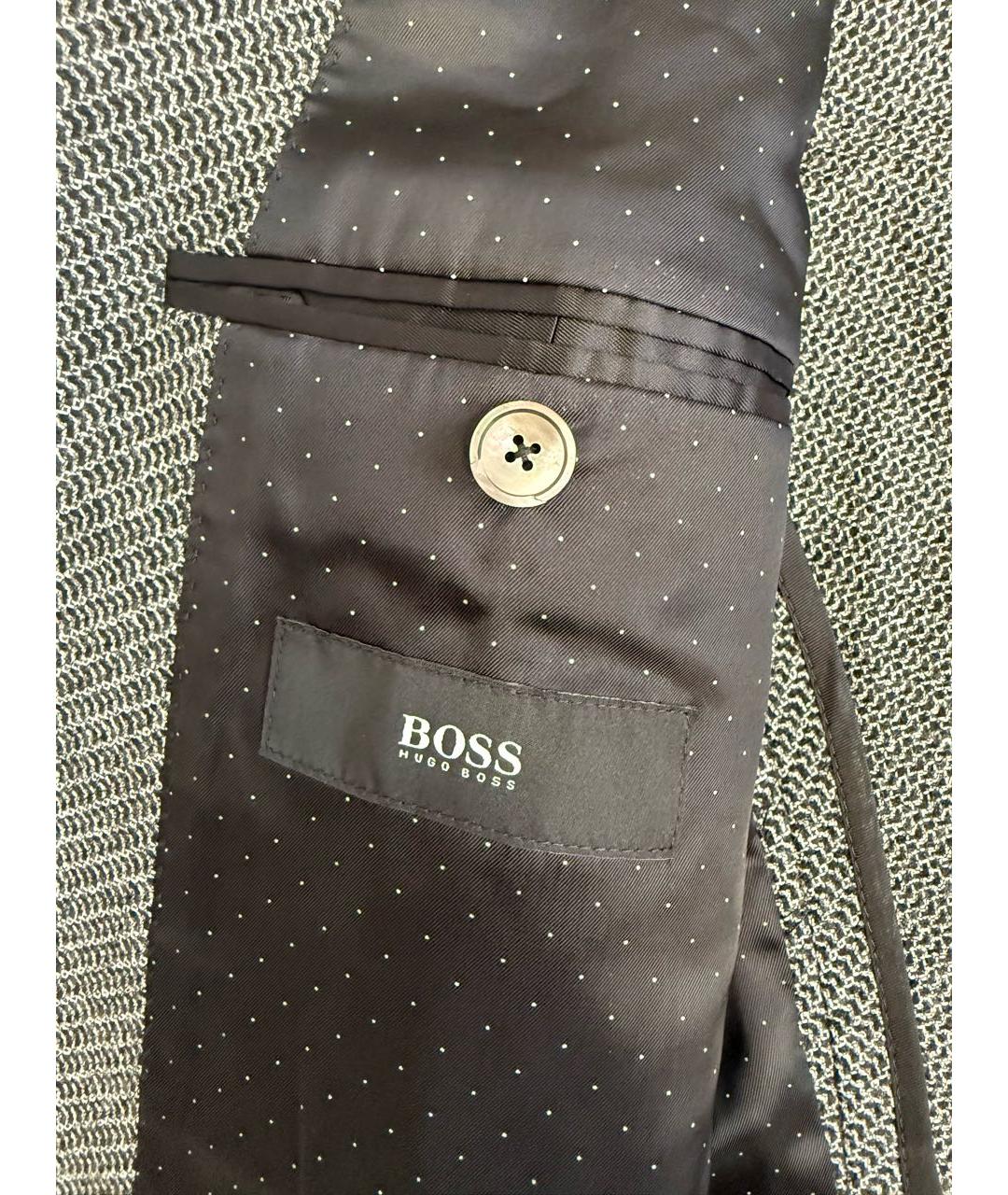 HUGO BOSS Антрацитовый шерстяной пиджак, фото 6