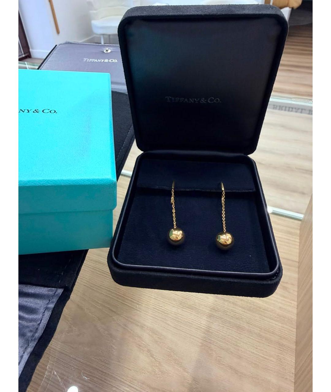 TIFFANY&CO Золотые серьги из желтого золота, фото 4