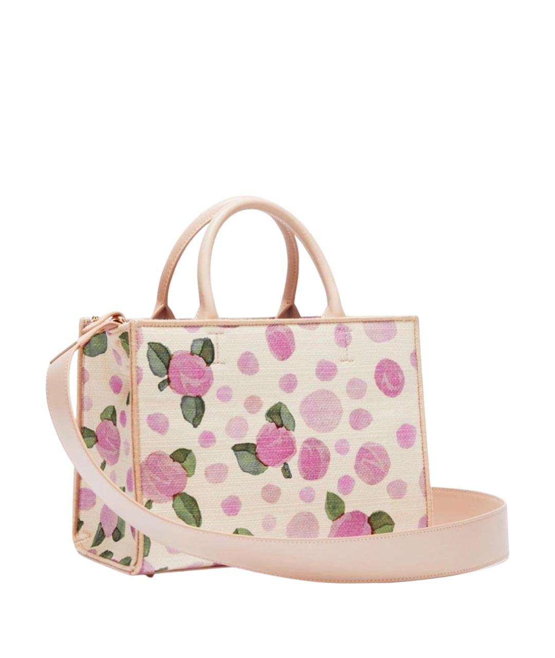 FURLA Розовая сумка тоут из канвы, фото 1