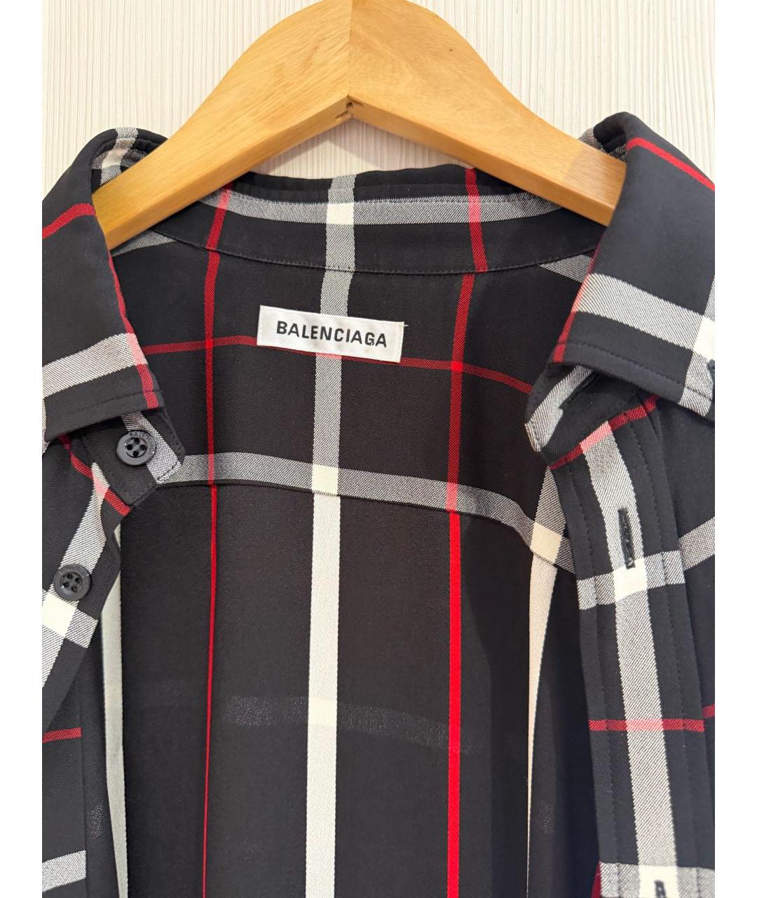 BALENCIAGA Черная рубашка, фото 4