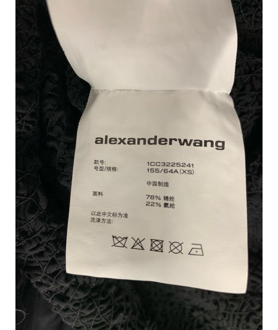ALEXANDER WANG Черное полиамидовое платье, фото 5