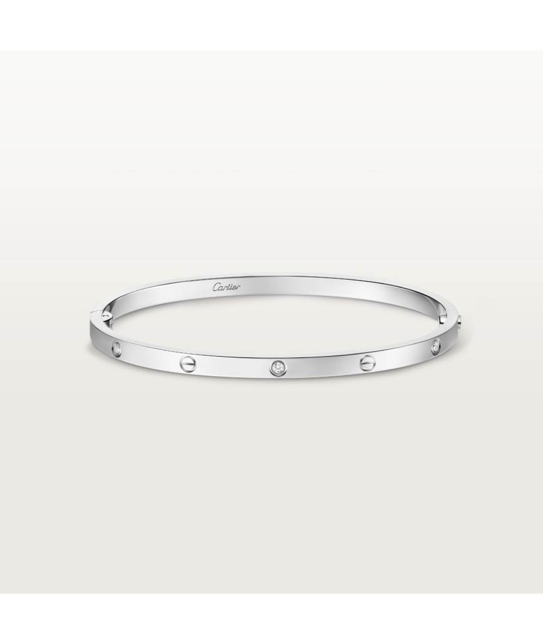 CARTIER Серебряный браслет из белого золота, фото 4