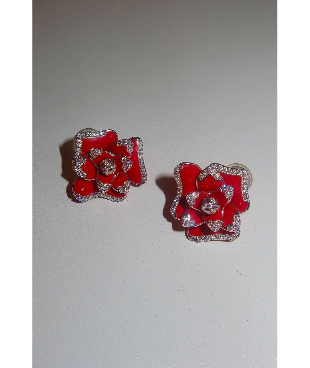 ROBERTO COIN Красные серьги из белого золота, фото 8