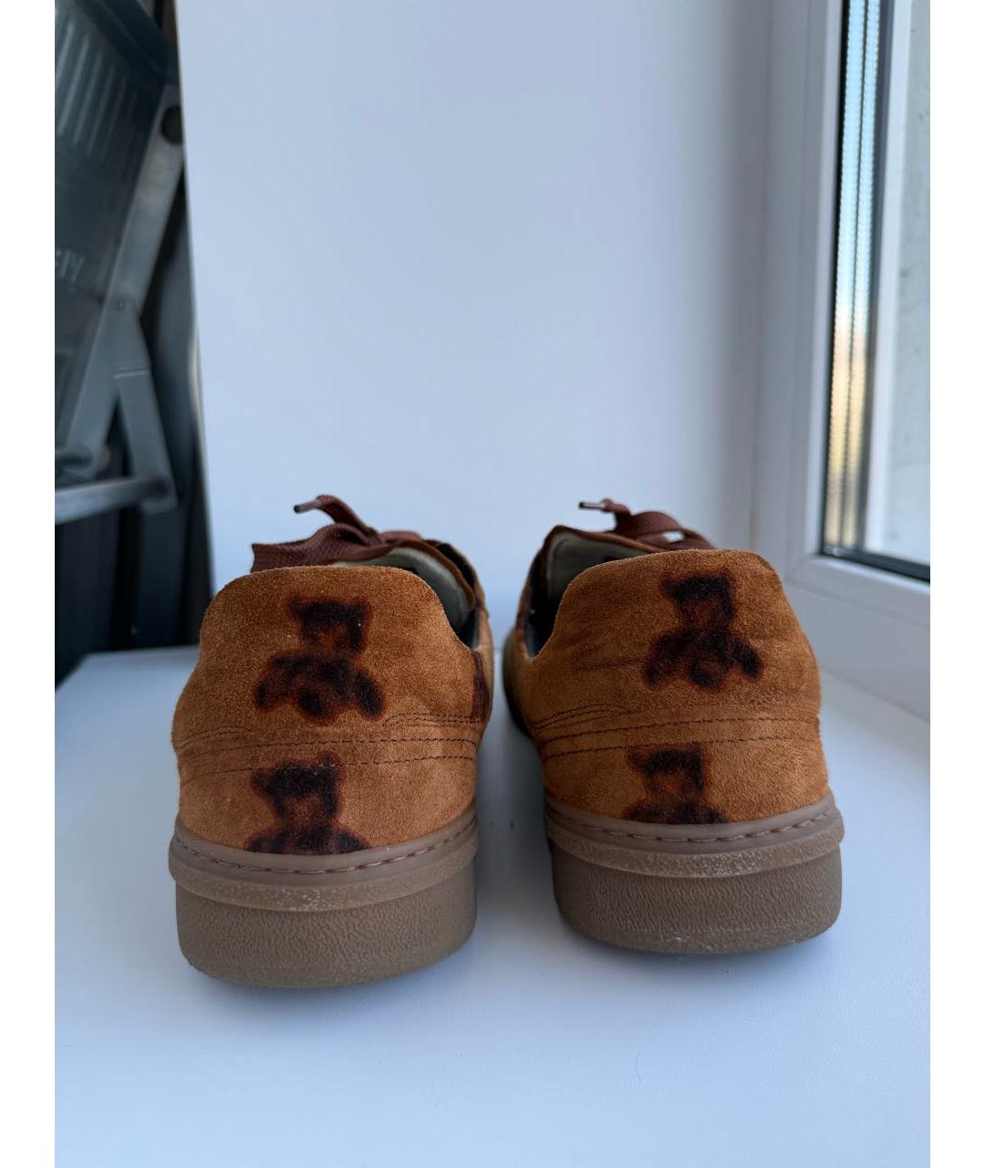 ACNE STUDIOS Коричневые низкие кроссовки / кеды, фото 4