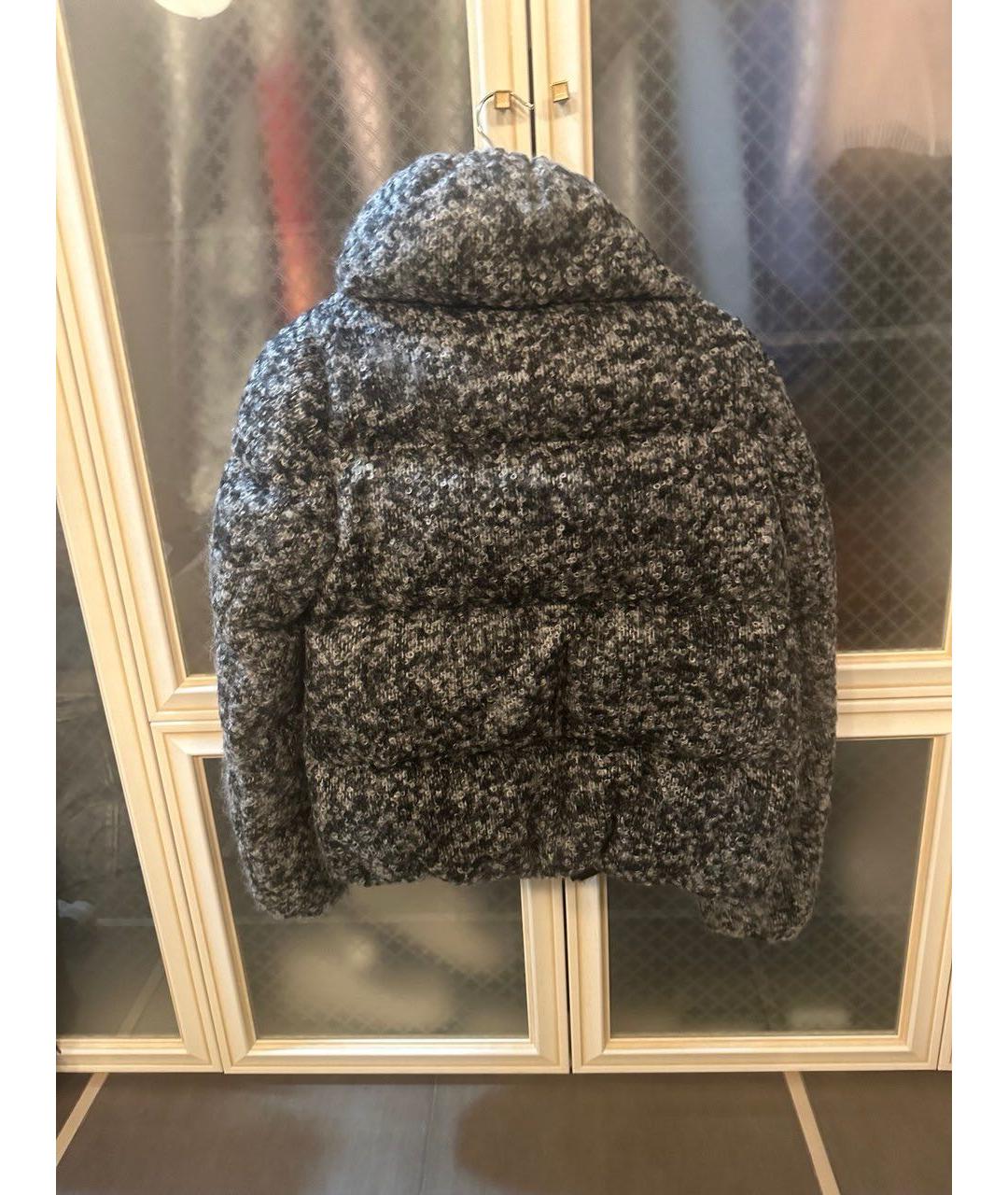 MONCLER Антрацитовая шерстяная куртка, фото 2