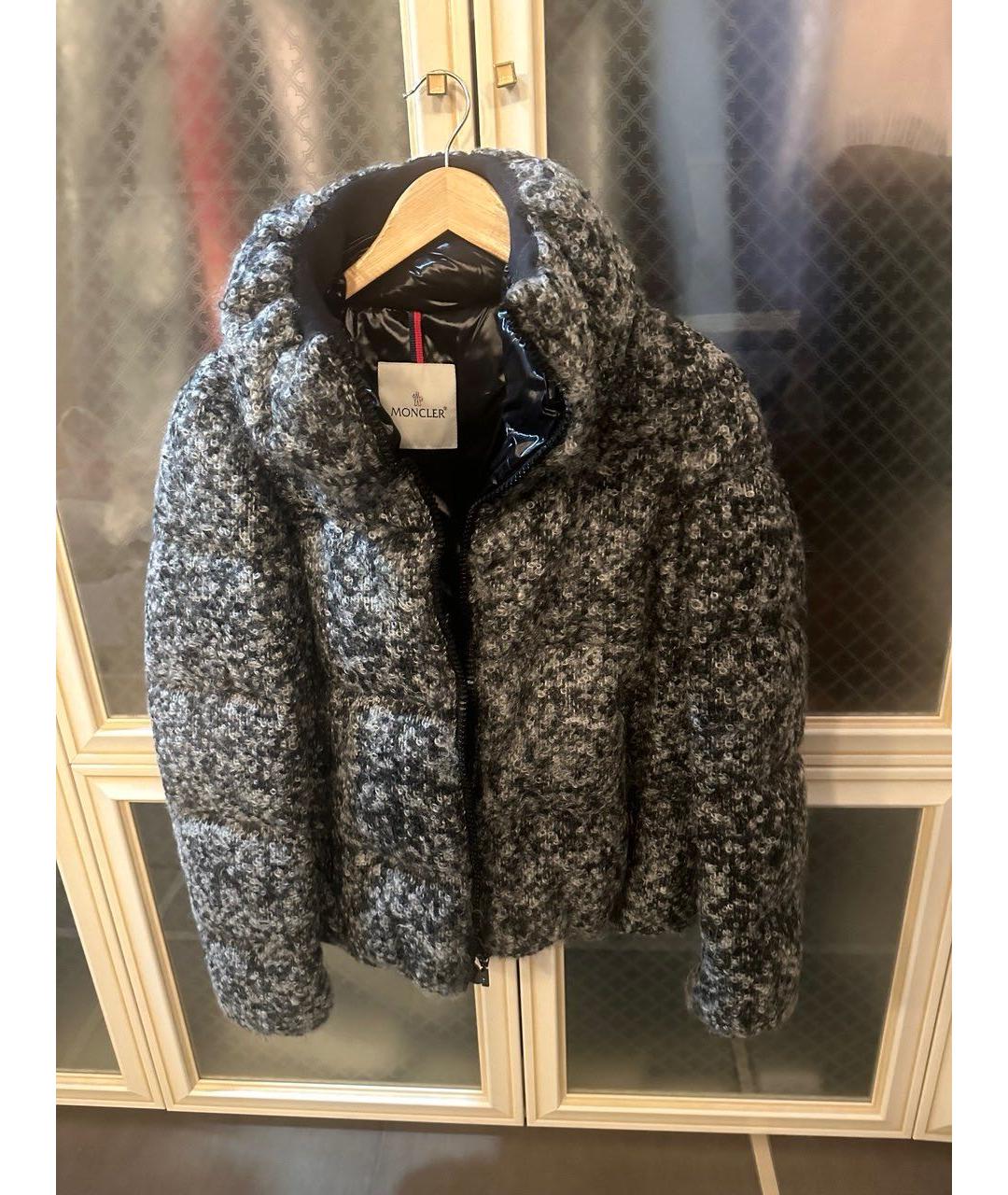 MONCLER Антрацитовая шерстяная куртка, фото 5