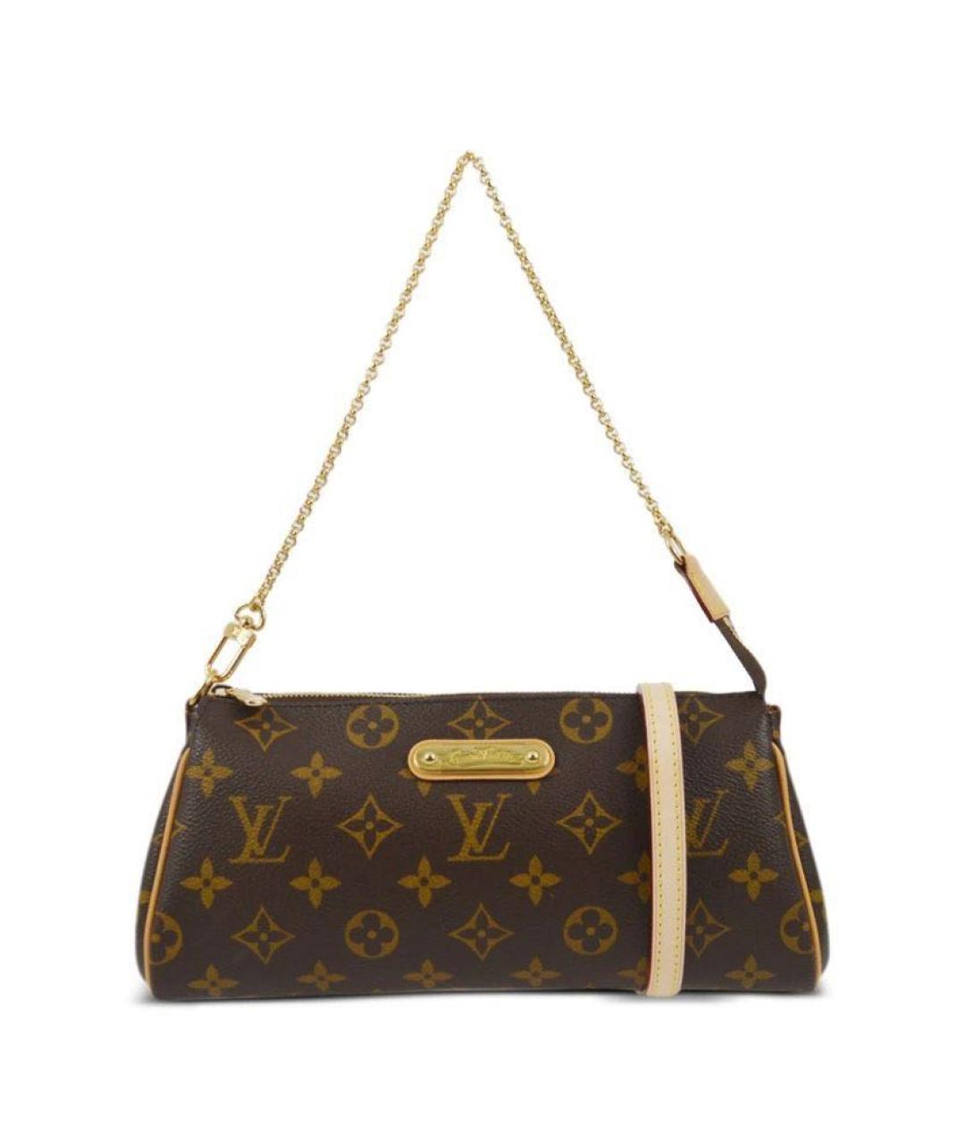 LOUIS VUITTON Коричневая сумка с короткими ручками из канвы, фото 9