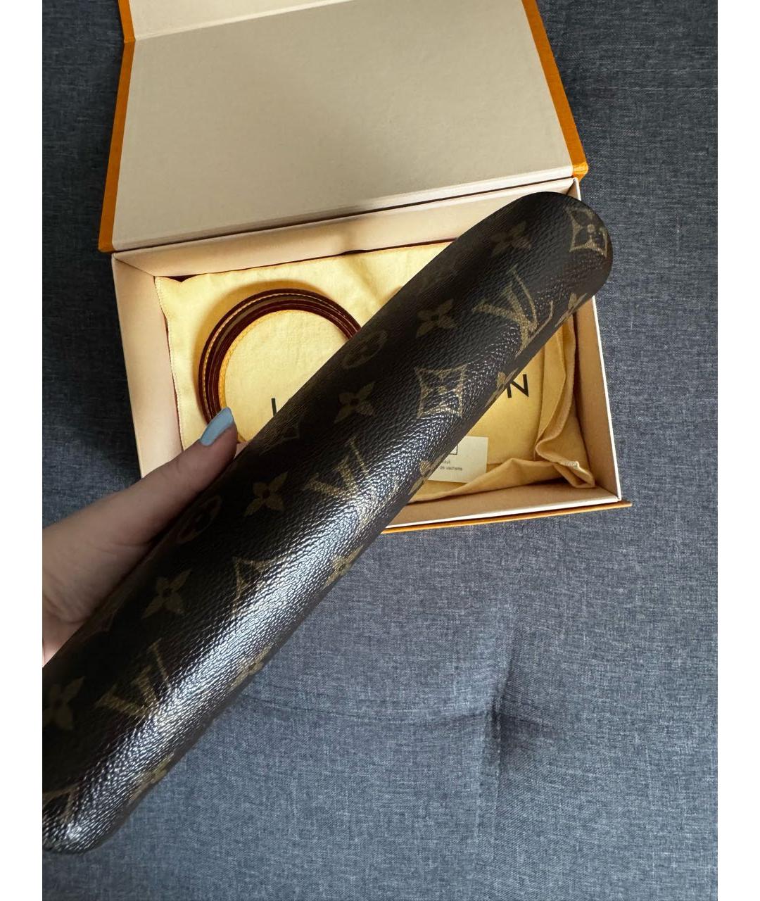 LOUIS VUITTON Коричневая сумка с короткими ручками из канвы, фото 8