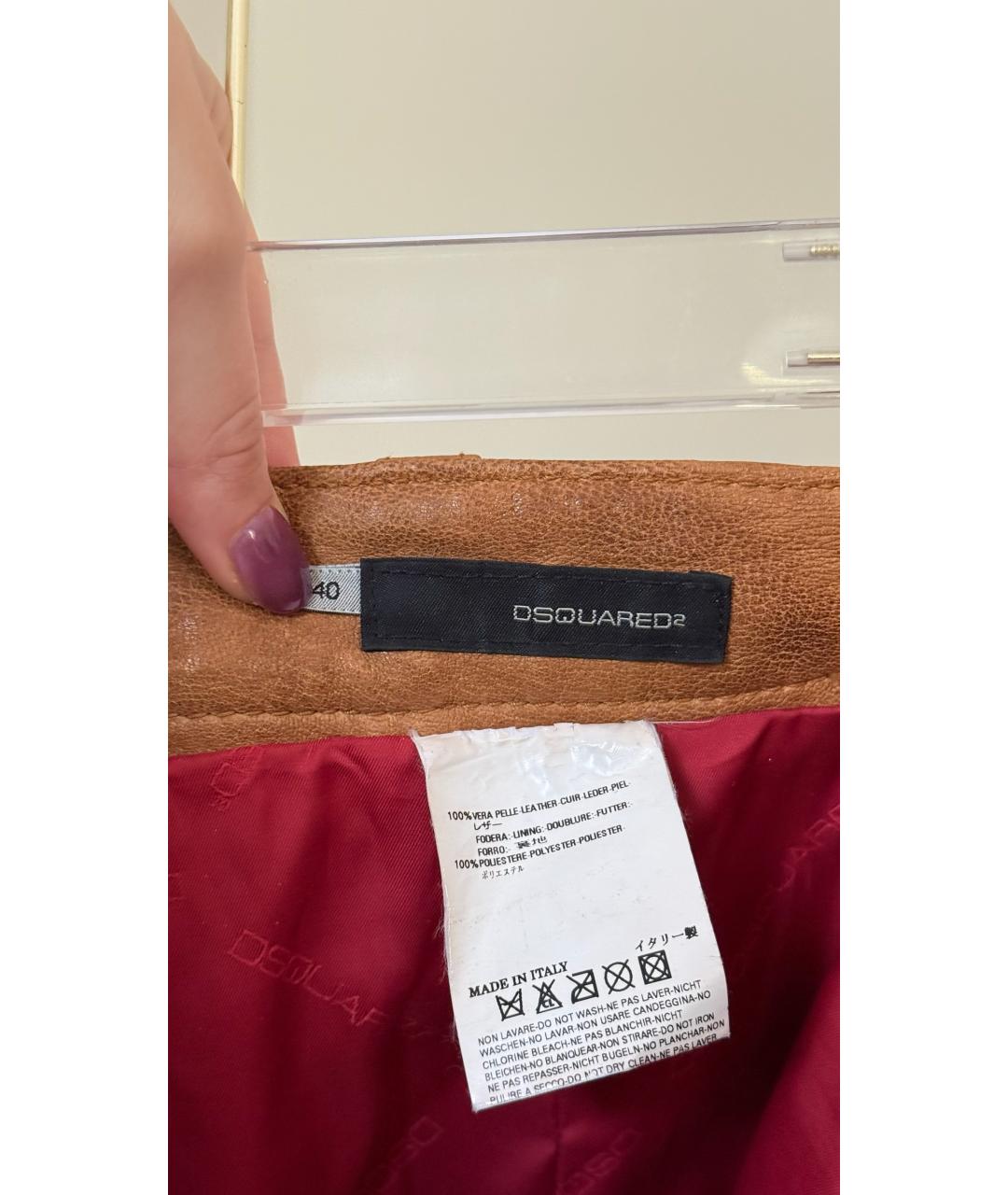 DSQUARED2 Горчичные шорты, фото 7