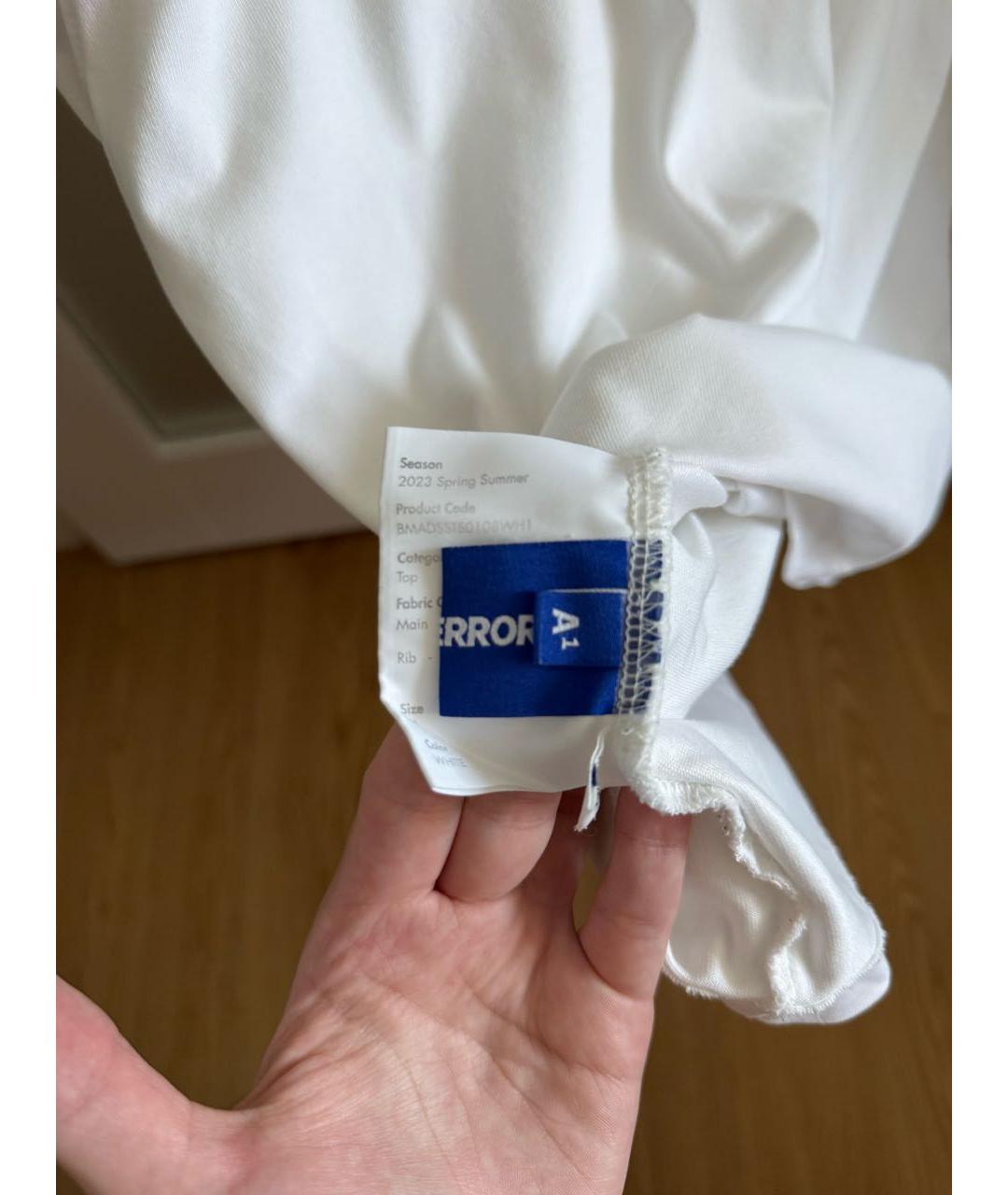 ADER ERROR Белая хлопковая футболка, фото 3
