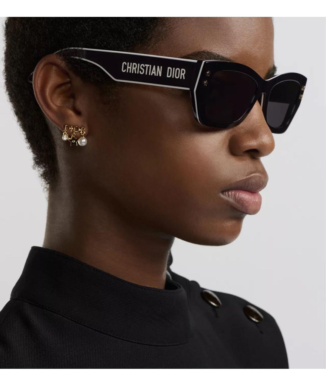 CHRISTIAN DIOR Черные солнцезащитные очки, фото 4