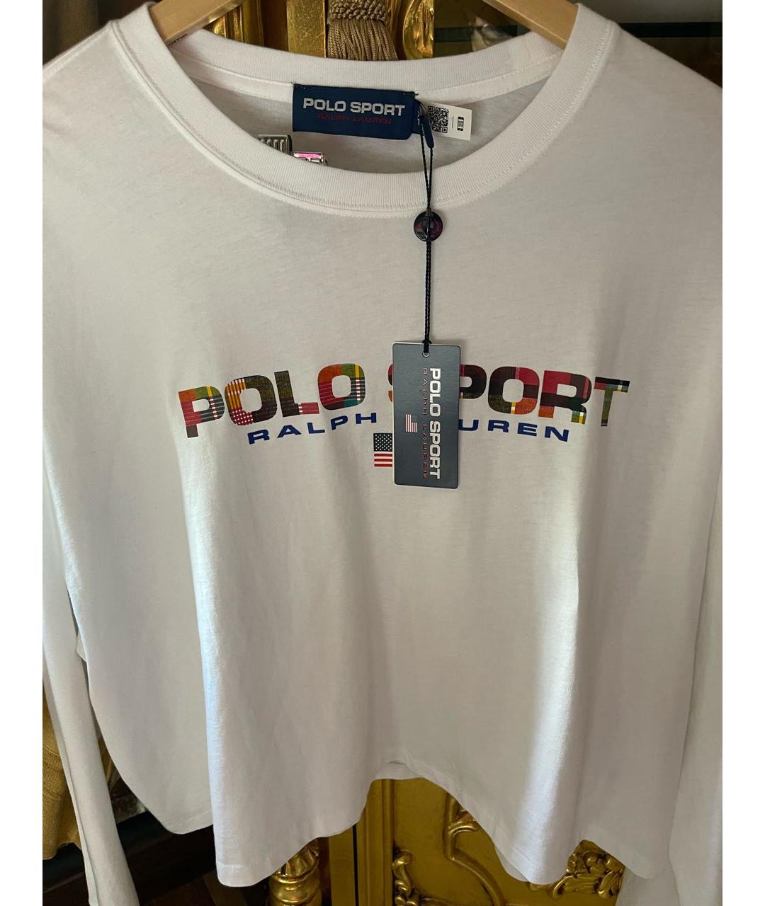 POLO RALPH LAUREN Белая хлопковая футболка, фото 3