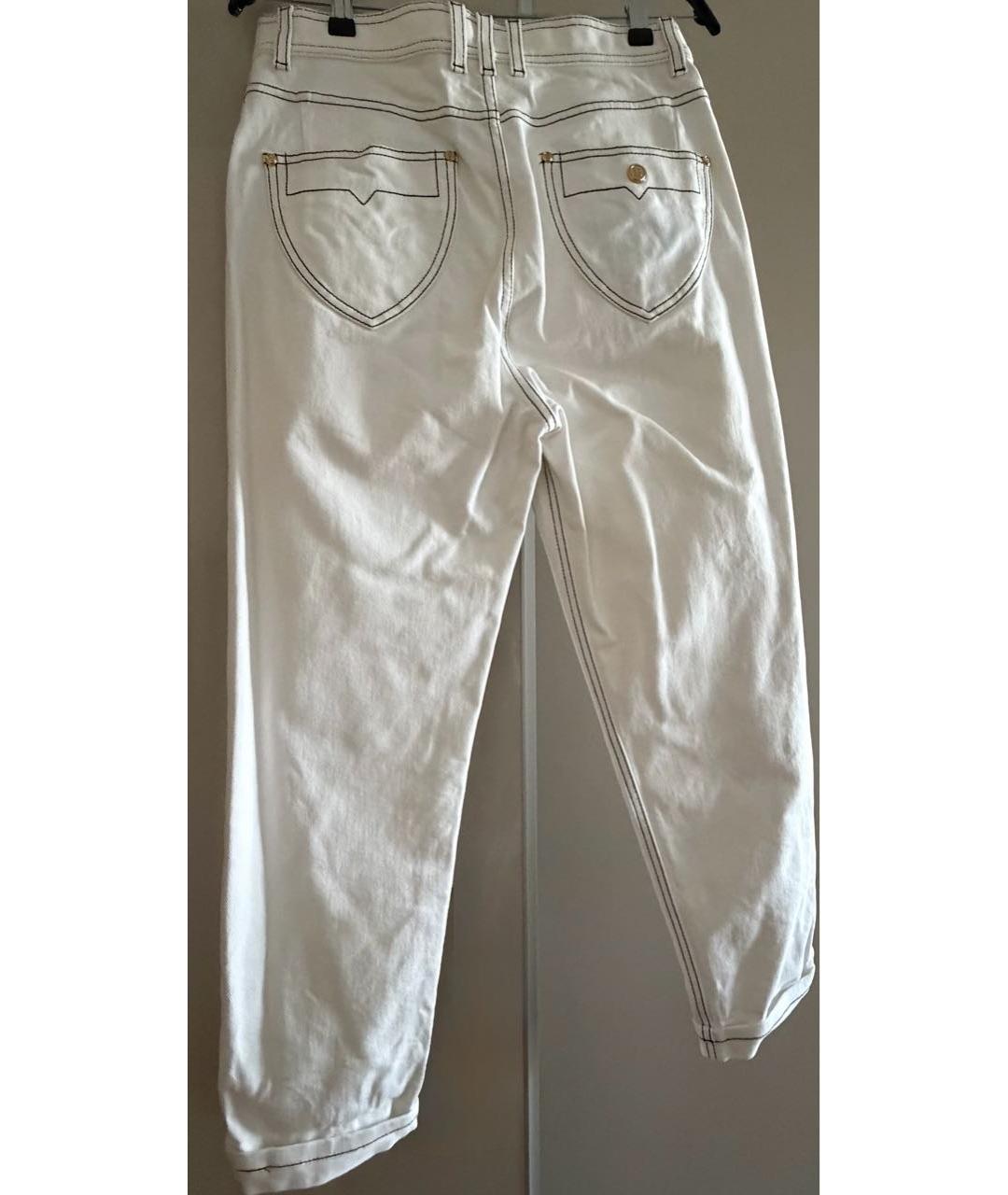 BALMAIN Белые хлопко-эластановые джинсы слим, фото 2