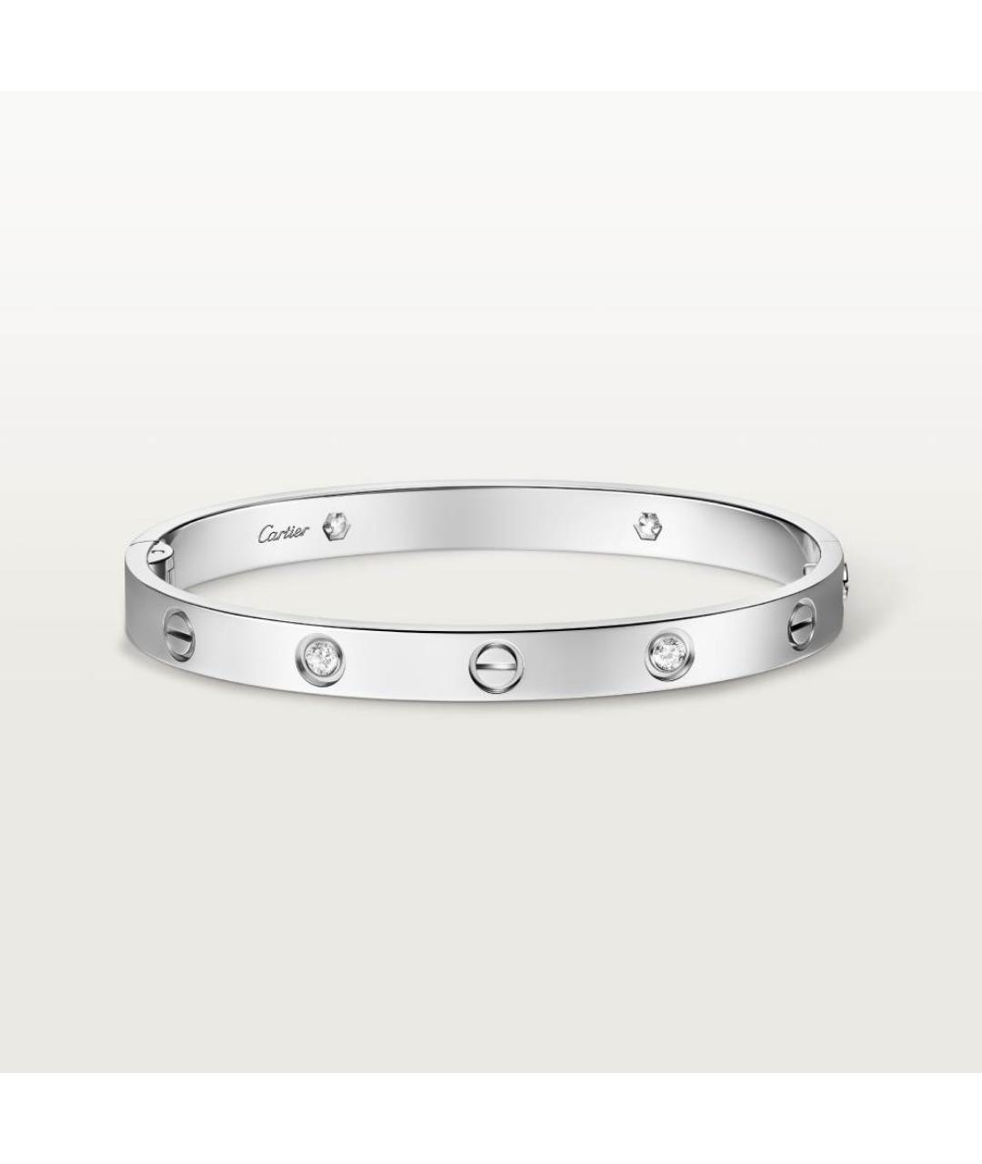 CARTIER Серебряный браслет из белого золота, фото 4