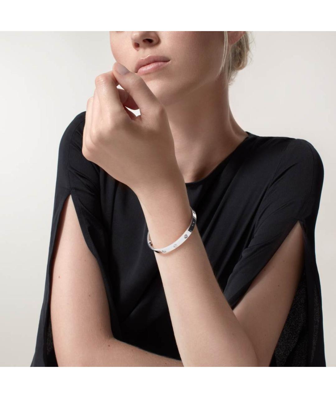 CARTIER Серебряный браслет из белого золота, фото 2