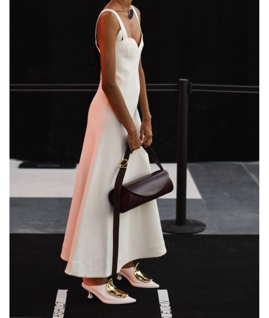 JIL SANDER Желтые кожаные мюли, фото 5