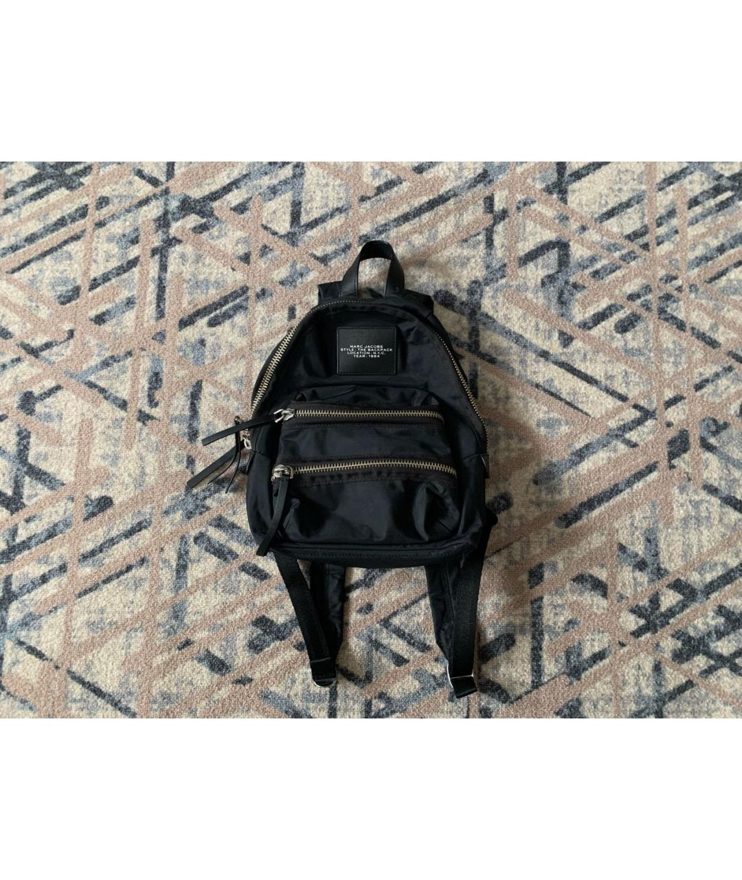 MARC JACOBS Черный синтетический рюкзак, фото 6