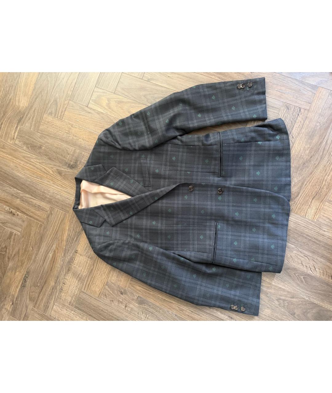 GUCCI Синий классический костюм, фото 4