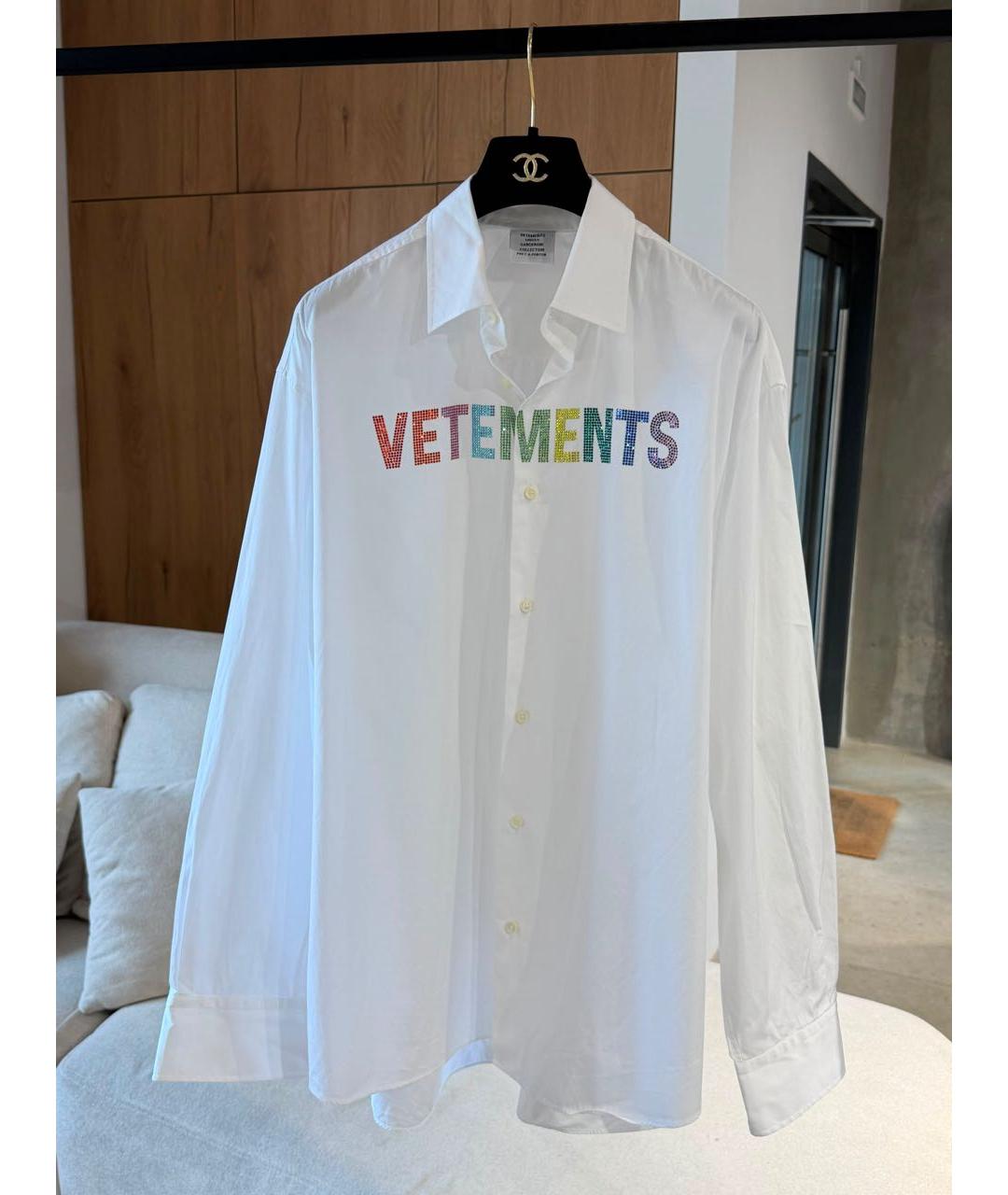 VETEMENTS Белая рубашка, фото 3