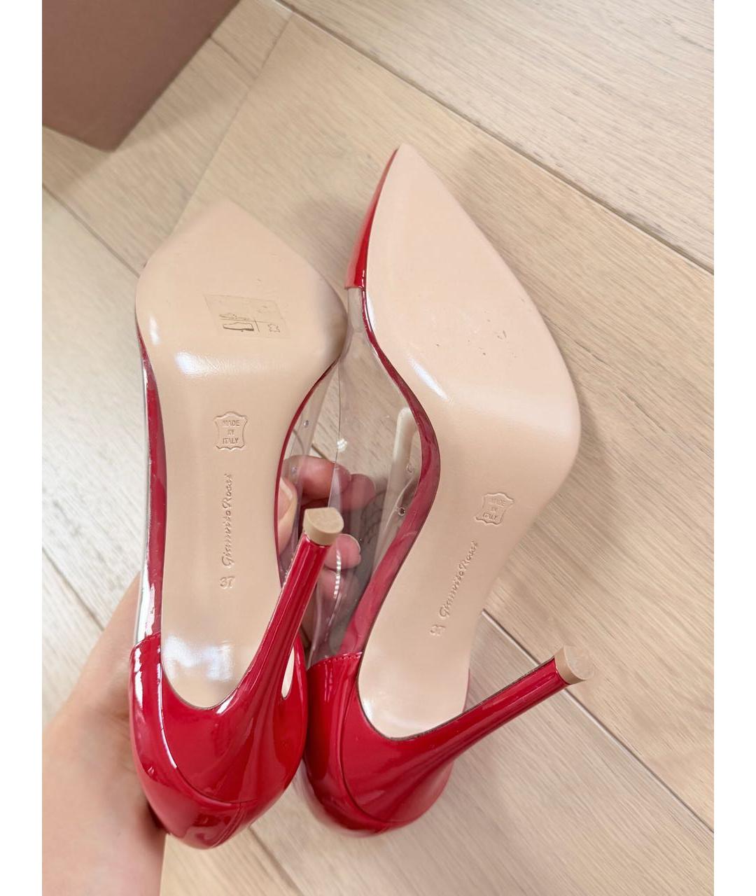 GIANVITO ROSSI Красные туфли из лакированной кожи, фото 5