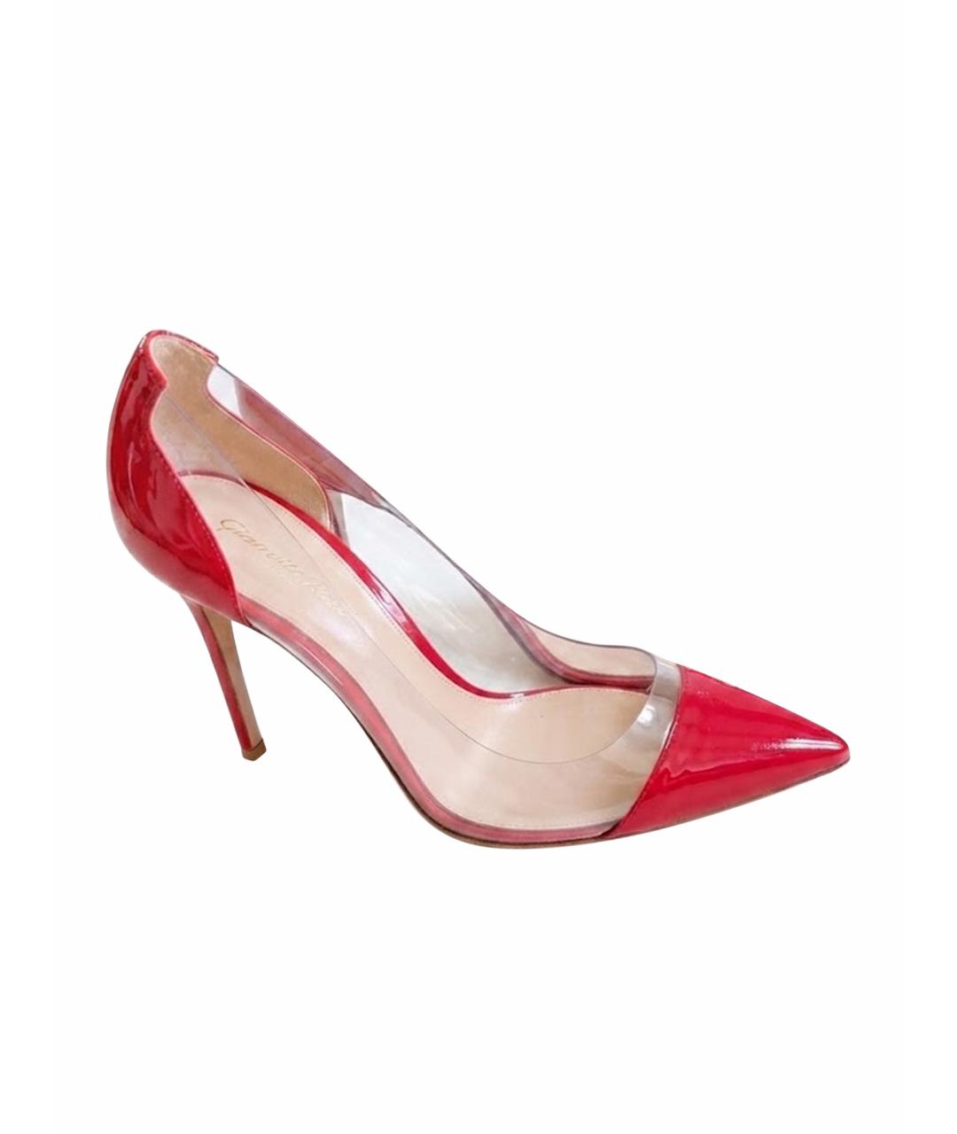 GIANVITO ROSSI Красные туфли из лакированной кожи, фото 1