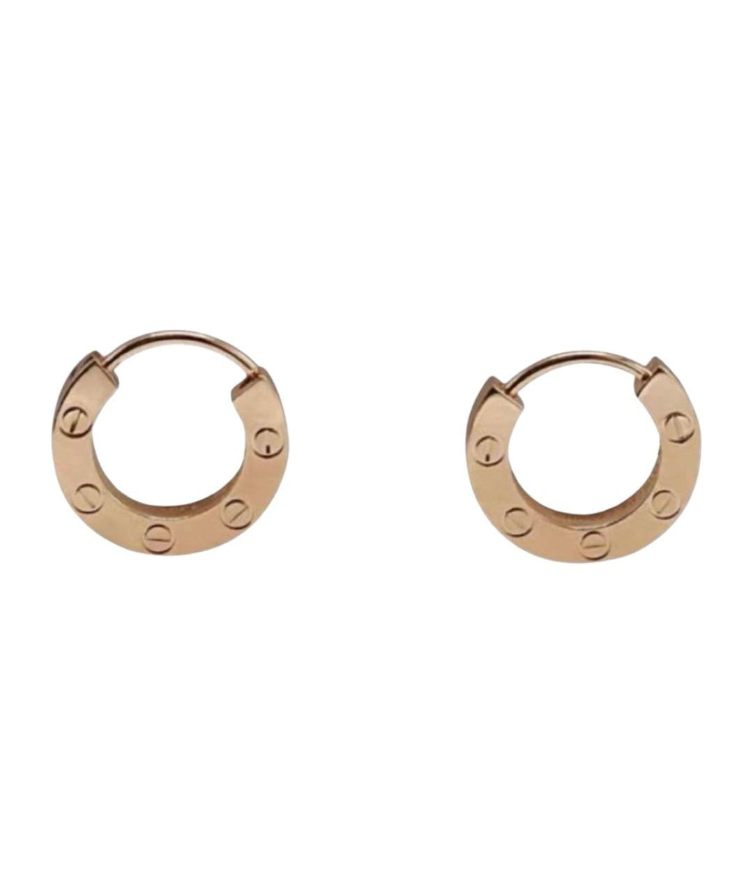 CARTIER Золотые серьги из розового золота, фото 1