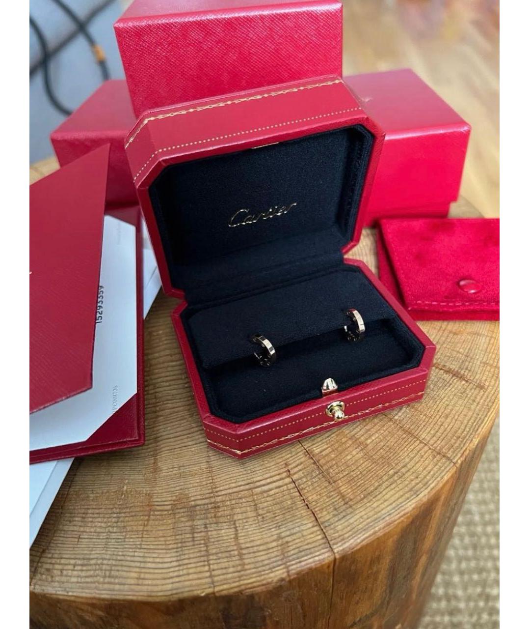 CARTIER Золотые серьги из розового золота, фото 2