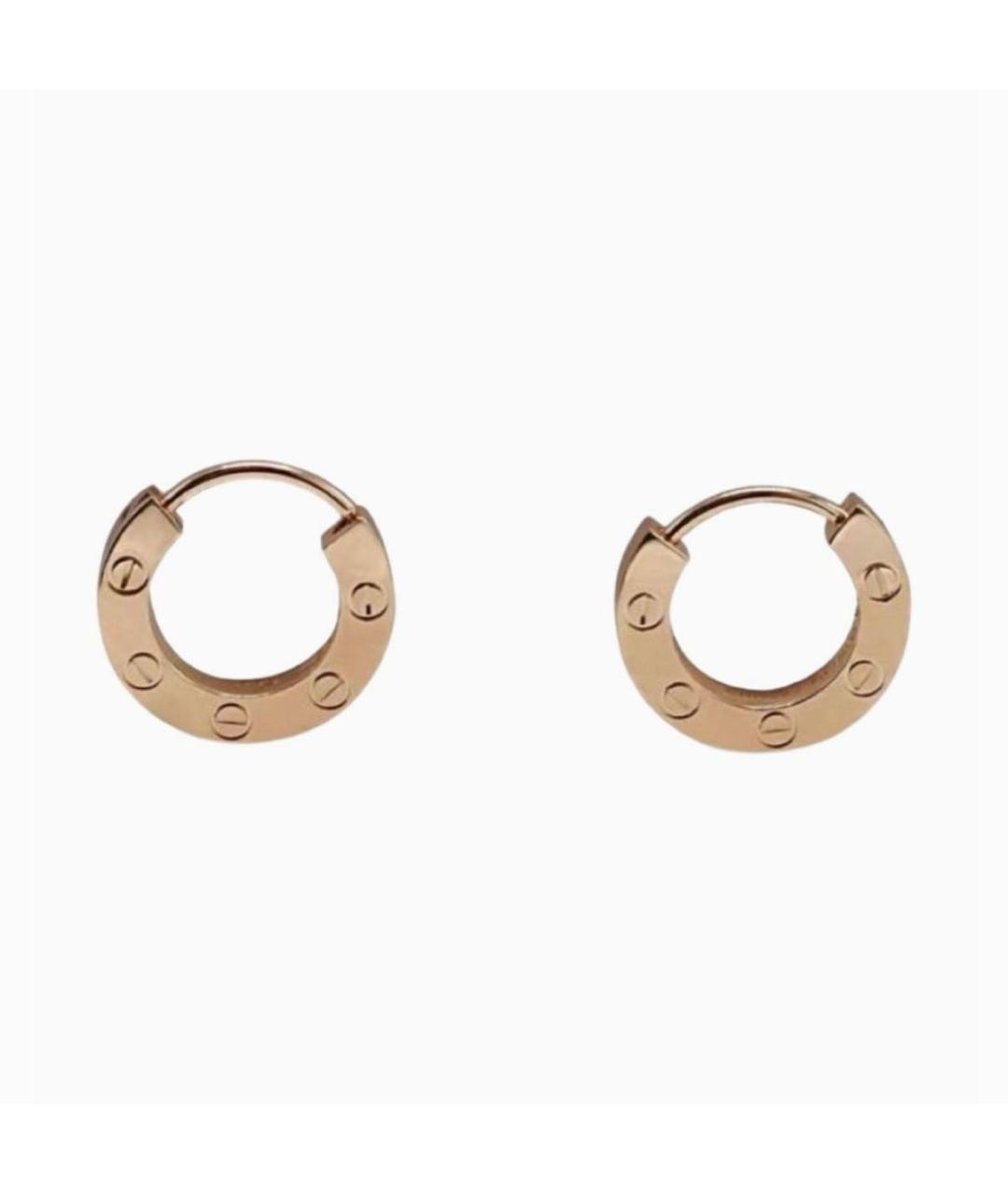 CARTIER Золотые серьги из розового золота, фото 8