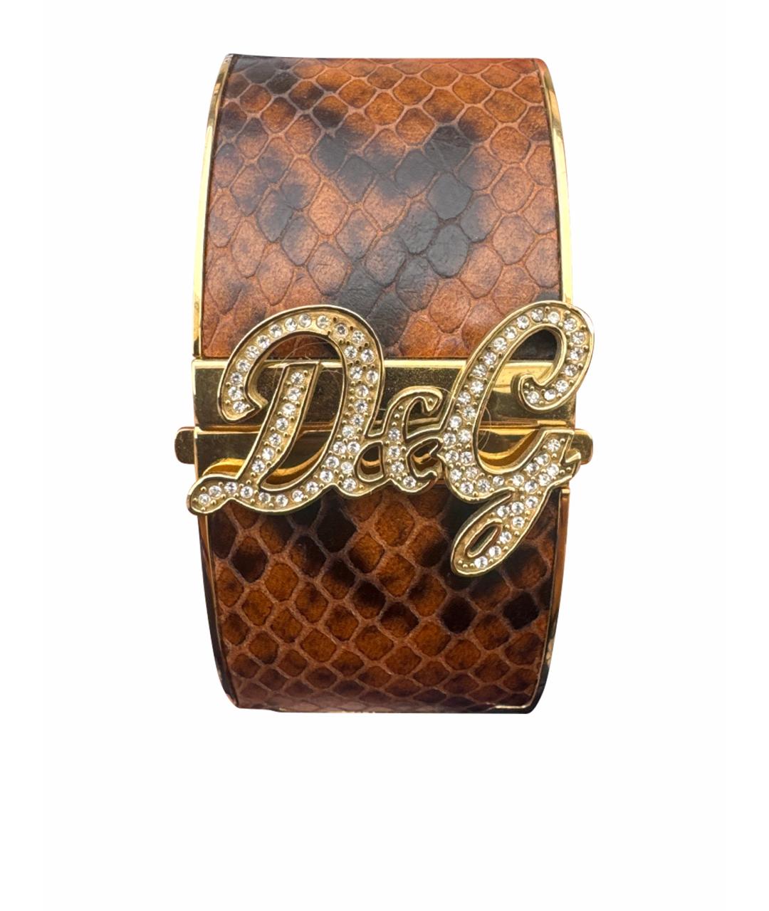 DOLCE&GABBANA Золотые стальные часы, фото 1