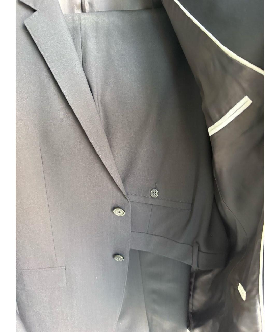 EMPORIO ARMANI Темно-синий классический костюм, фото 2