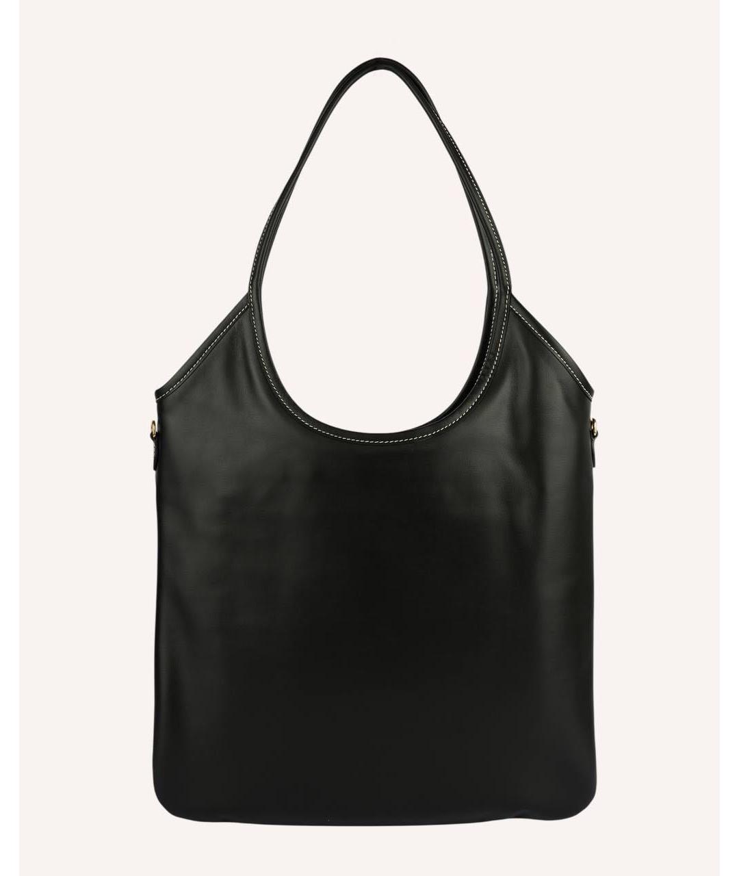MIU MIU Черная кожаная сумка тоут, фото 2
