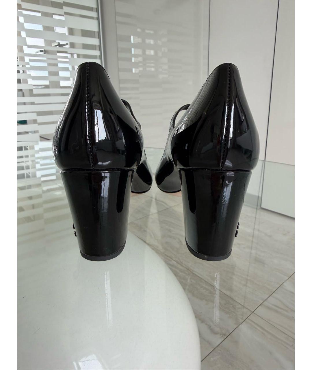 MIU MIU Черные туфли из лакированной кожи, фото 4