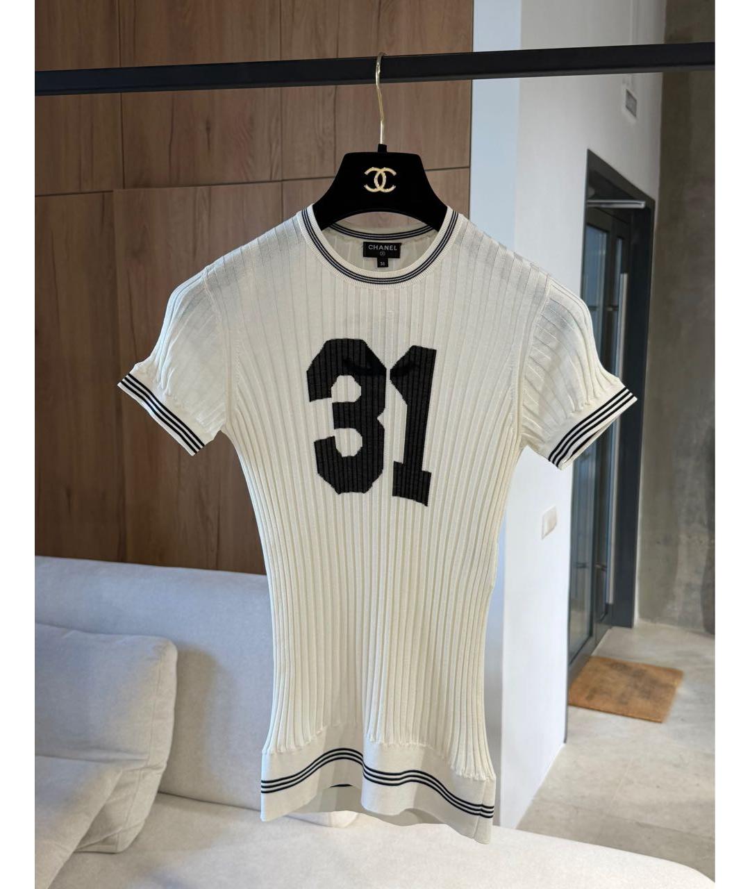 CHANEL Белая футболка, фото 3