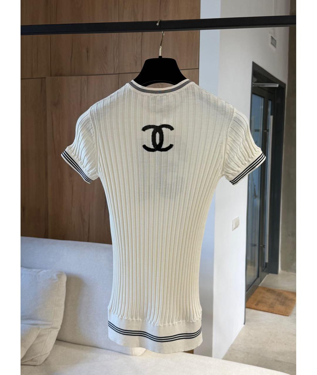 CHANEL Белая футболка, фото 2